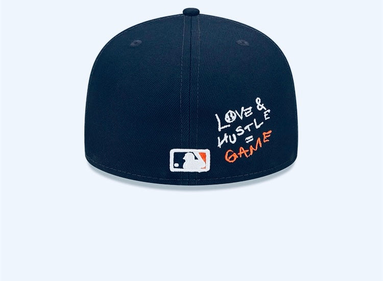 Detroit Tigers MLB Team Heart Navy 59FIFTY Fitted Cap