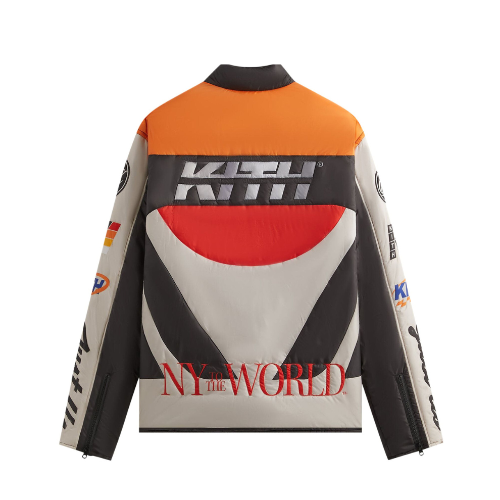 Kith Full Zip Brixton Puffed Shirt Jacket 'Sandrift'