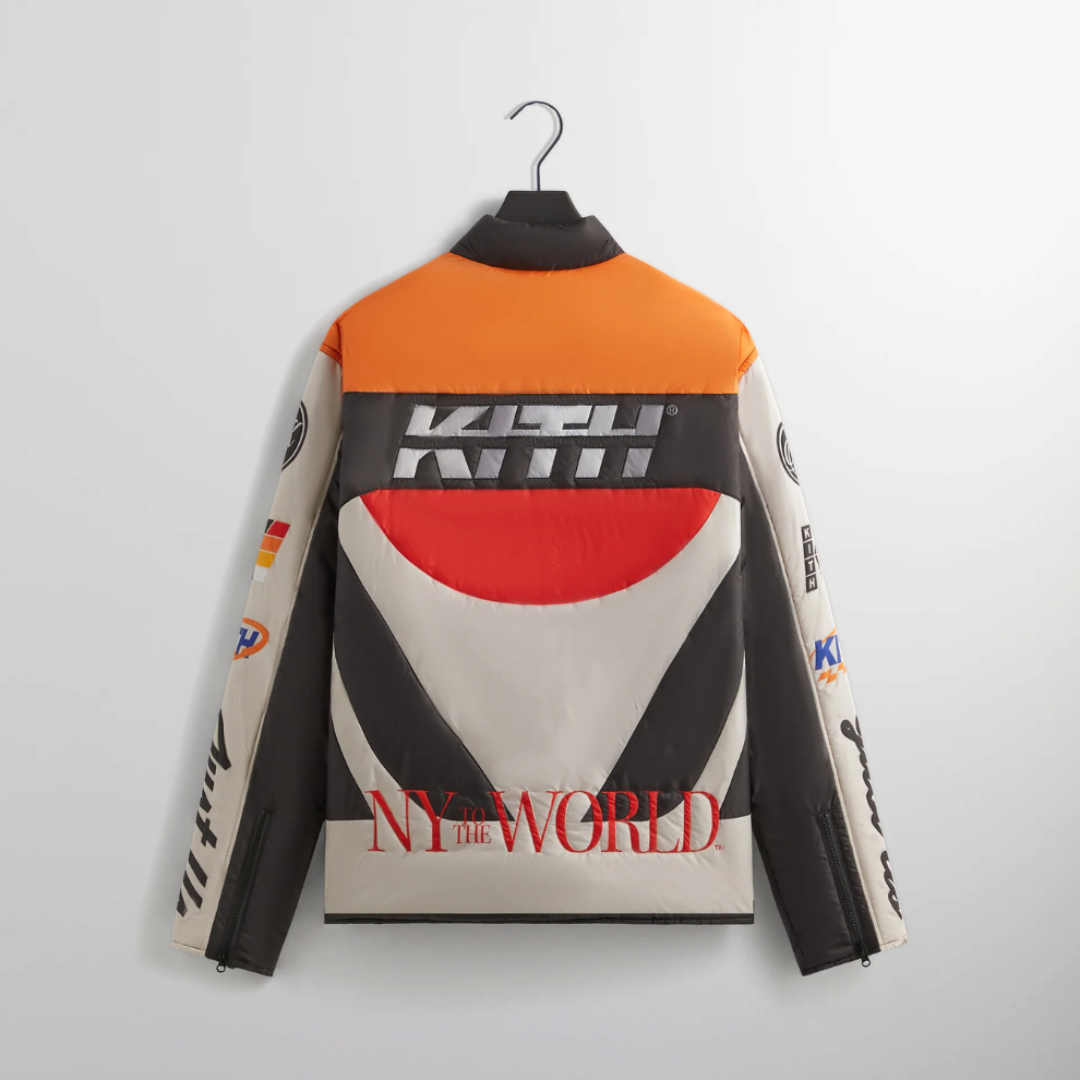 Kith Full Zip Brixton Puffed Shirt Jacket 'Sandrift'