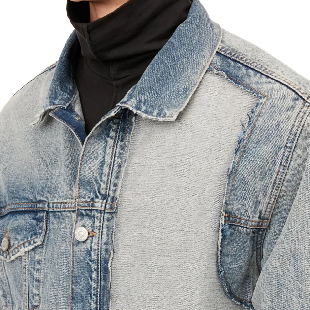 MM6 Maison Margiela contrasting denim jacket