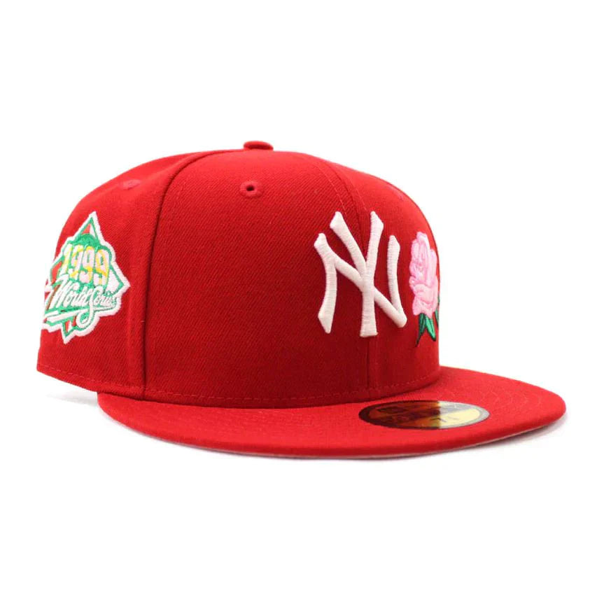 NY YANKEES ROSE 1999 WORLD SERIES FITTED CAP