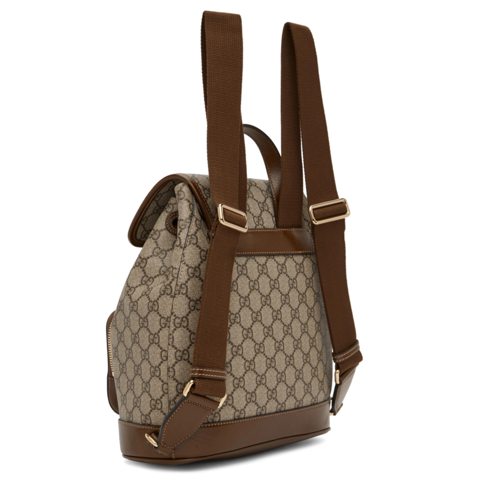 Beige & Brown GG Supreme Retro Backpack