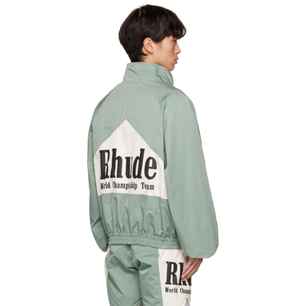 RHUDE Blue & Off-White Senna Flight Jacket
