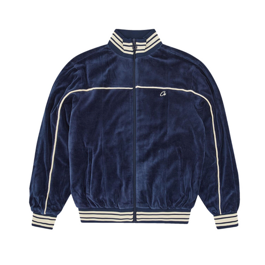 Corteiz CRTZ VVS Uptown Velour Track Jacket 'Navy'
