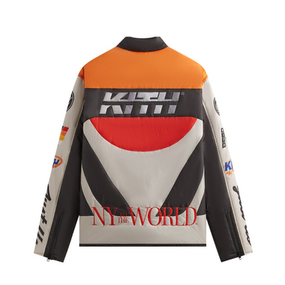Kith Full Zip Brixton Puffed Shirt Jacket 'Sandrift'