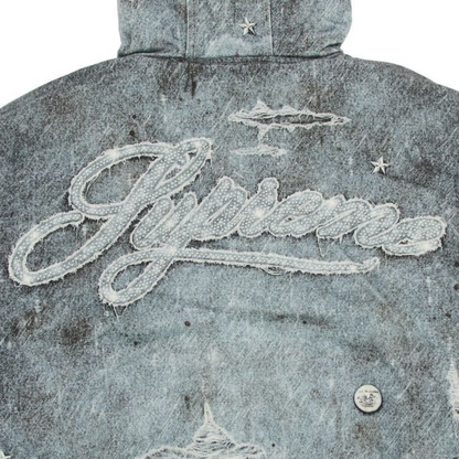 Supreme HJR Trompe L'oeil Hooded Work Jacket 'Blue'