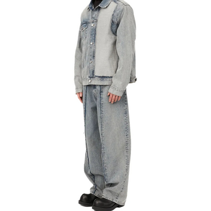 MM6 Maison Margiela contrasting denim jacket
