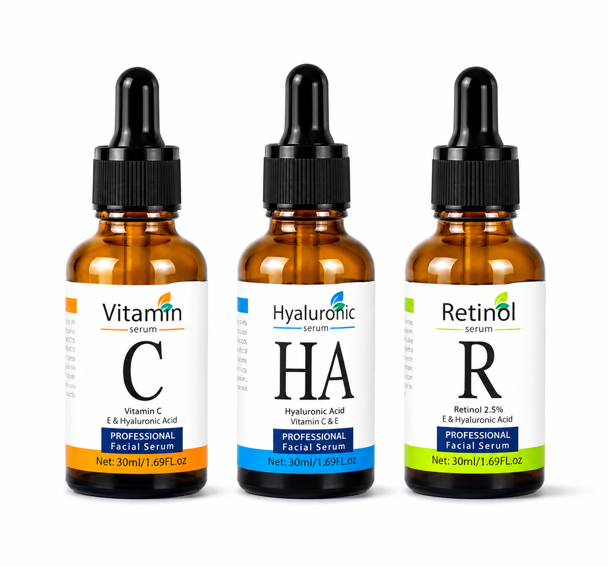 Vitamin C, Retinol and Hyaluronic Acid Serum - Complete Skincare Solution