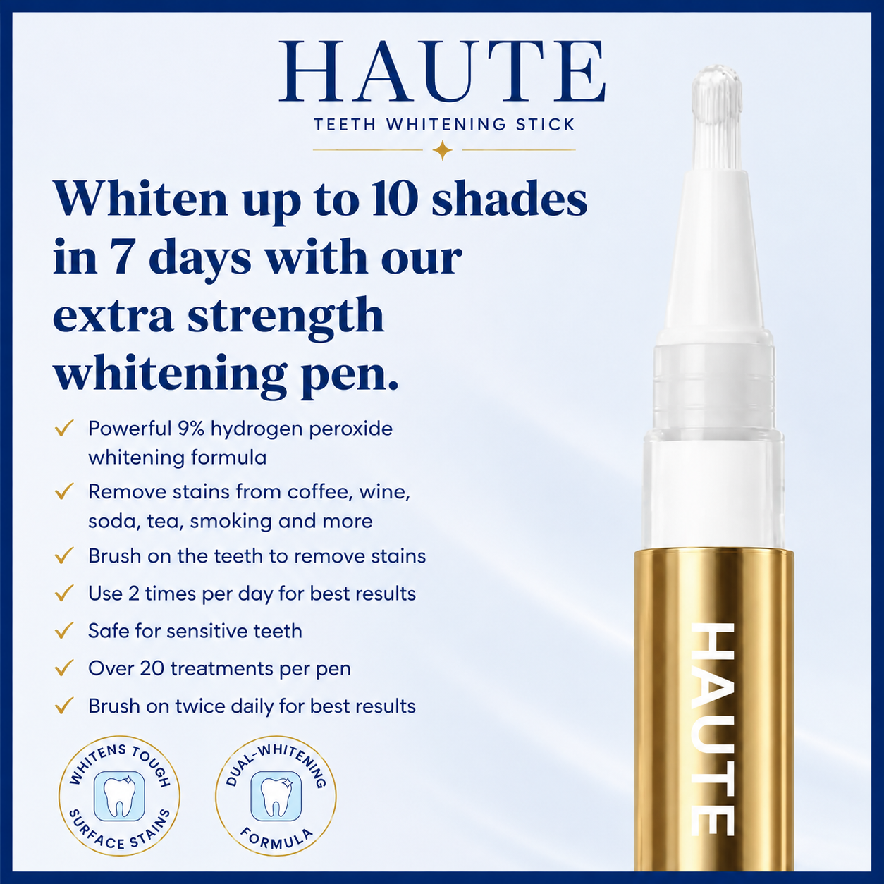 Haute Teeth Whitening Stick