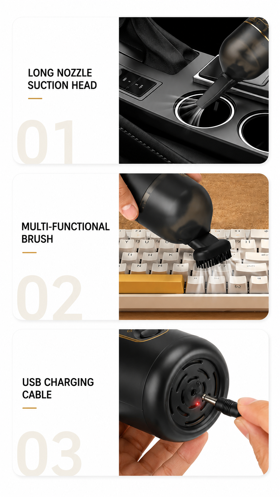 Wireless Mini Vacuum Cleaner