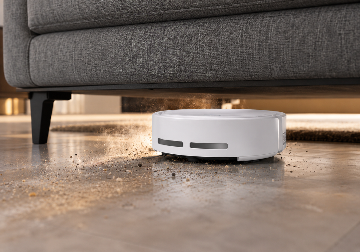 Sweeping Robot Autonomous Floor Cleaner | White / Charcoal