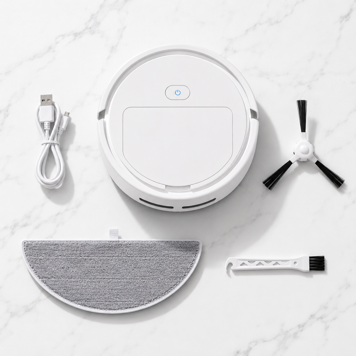Sweeping Robot Autonomous Floor Cleaner | White / Charcoal