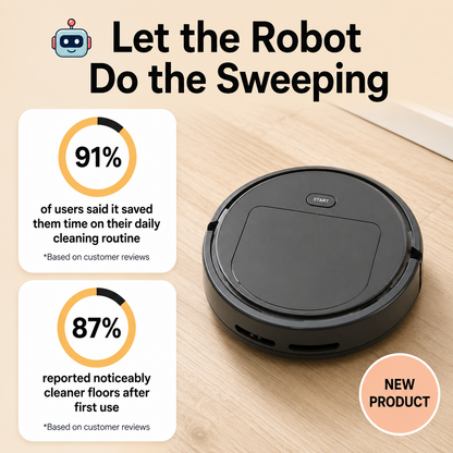 Sweeping Robot Autonomous Floor Cleaner | White / Charcoal