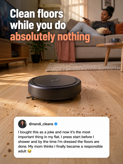 Sweeping Robot Autonomous Floor Cleaner | White / Charcoal
