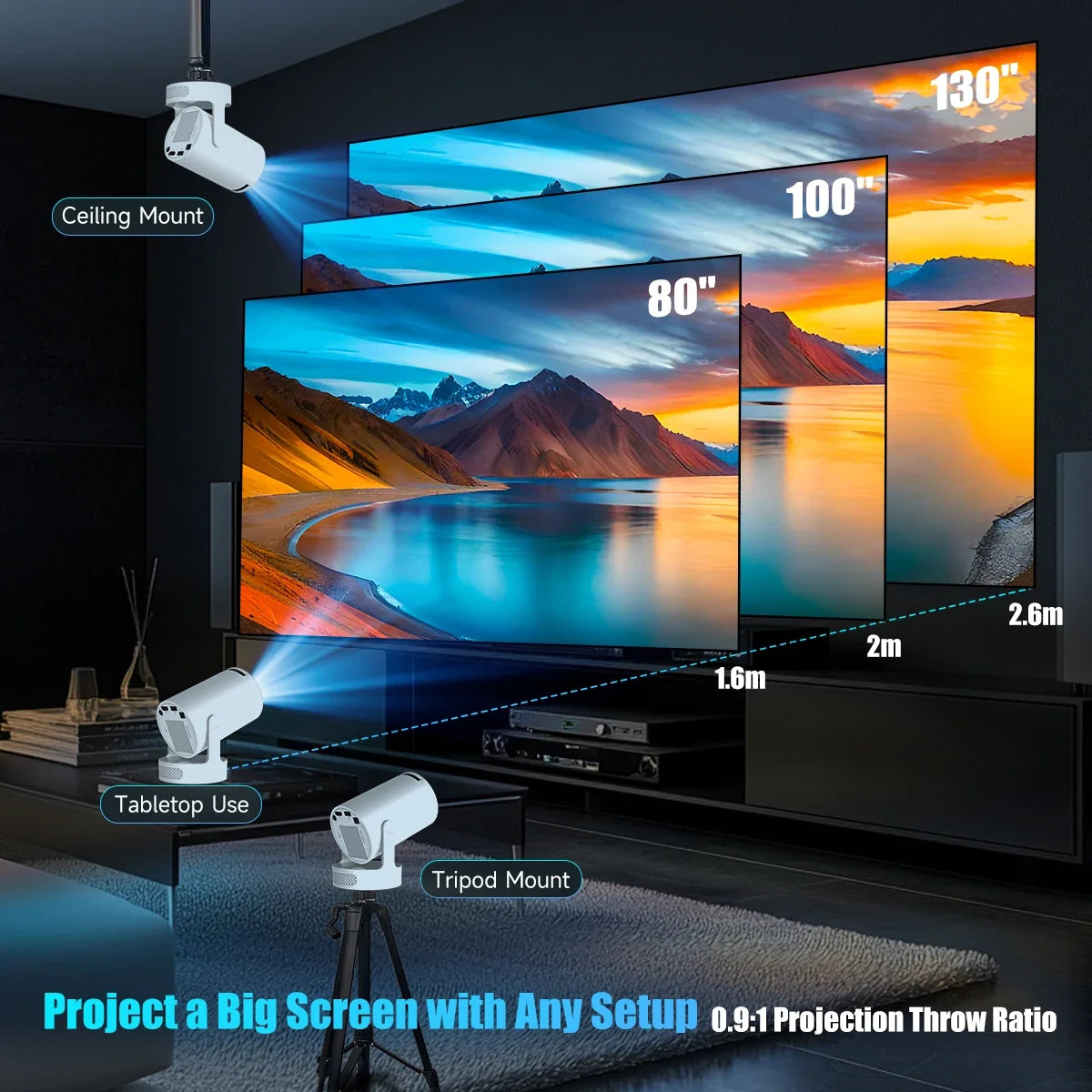 Haute Vue™ Smart Projector