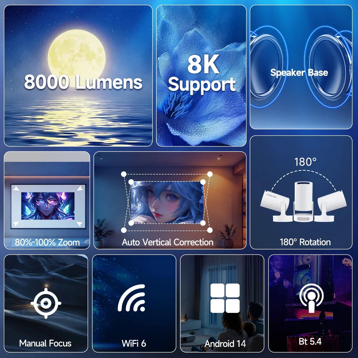 Haute Vue™ Smart Projector