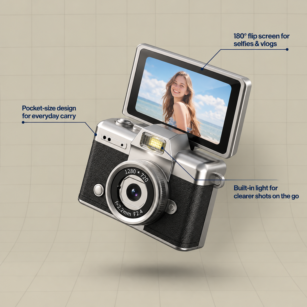 Haute Spot® Mini Flip Camera